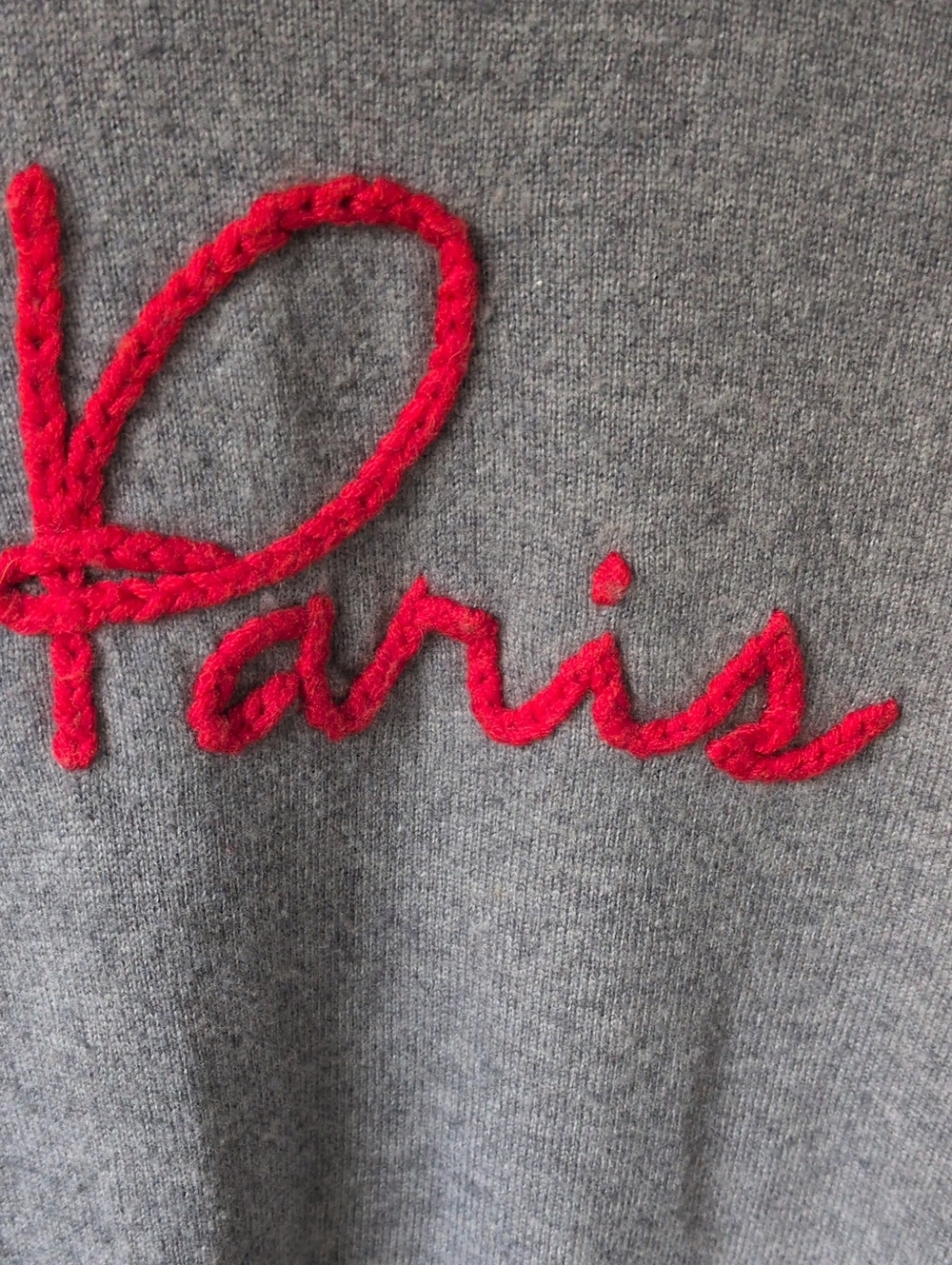 Saks Fifth Avenue Women's Grey Wool Cashmere Cozy Crewneck Sweater Size? - Picture 2 of 6